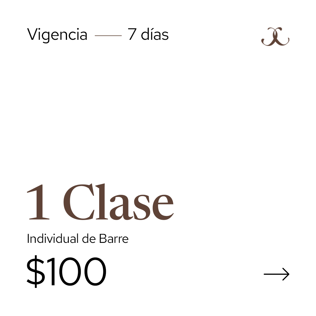 Barre 1 Clase - Individual