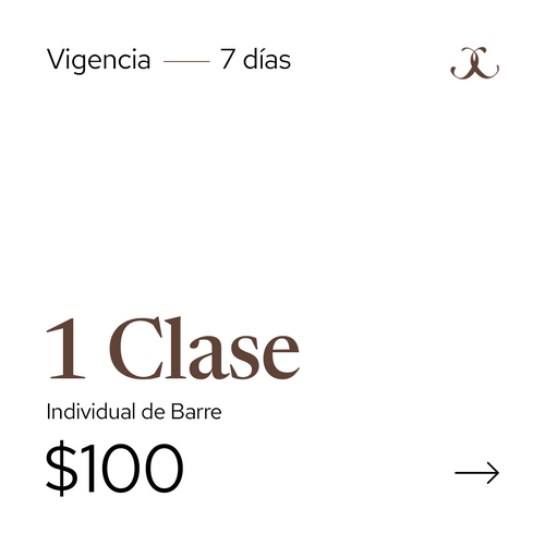 Barre 1 Clase - Individual