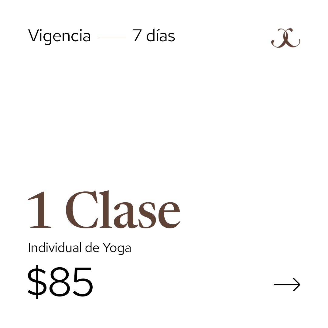 Yoga 1 Clase - Individual Adultos